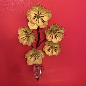 Anthropologie Tole Hanging 5-flower Hook metal
